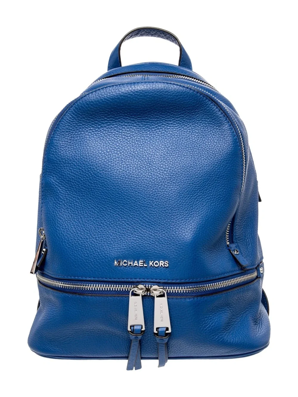 Michael Kors Royal Blue Like new Pebbled Leather Mini Backpack convertible